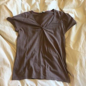 Boden Brown Linen Cotton top size Small